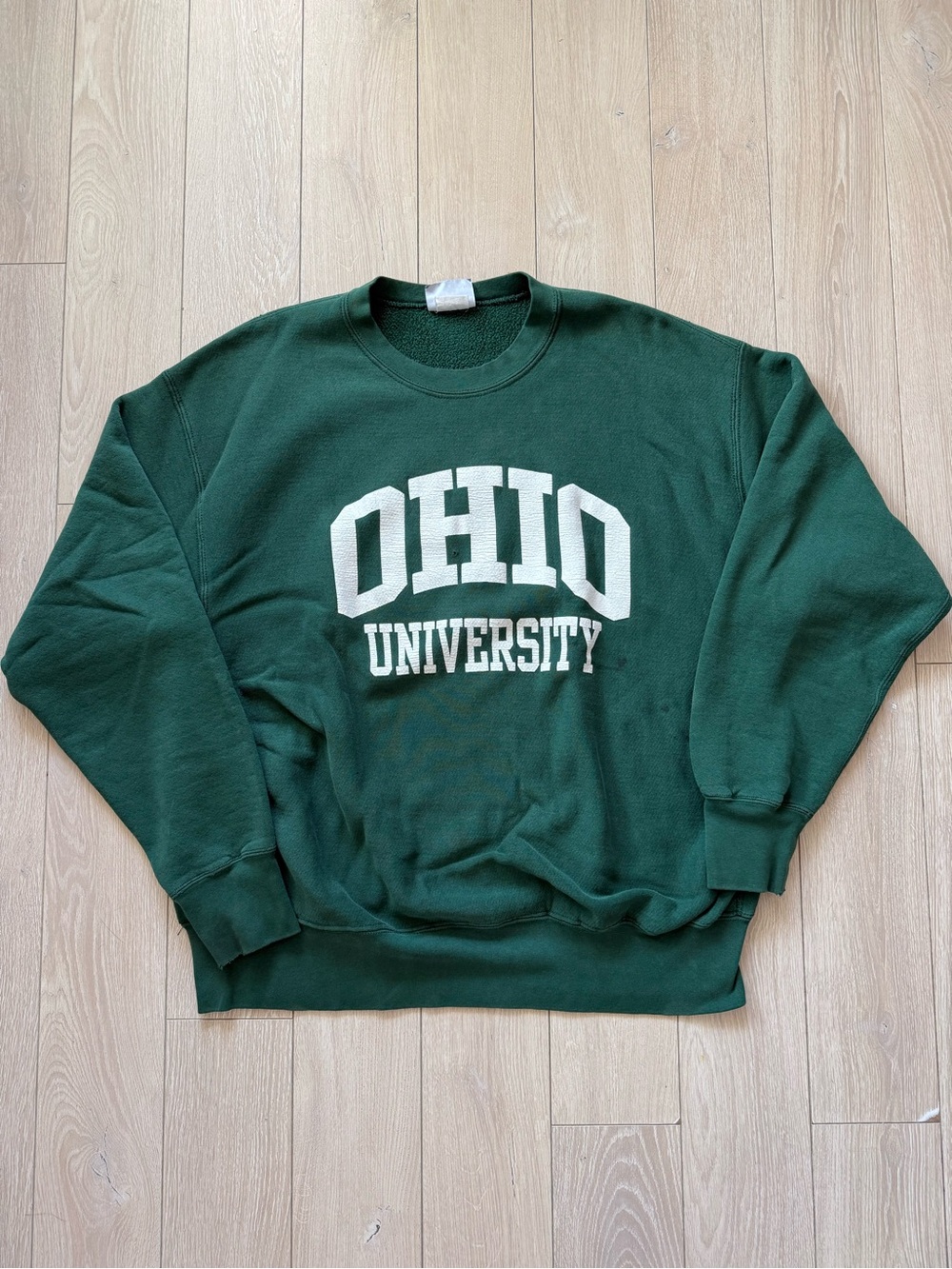 Vintage 90s Ohio University Bobcats Men’s LEE Cross Grain Sweatshirt Size 2XL US